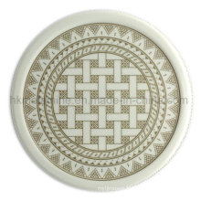 Round Melamine Coaster with Logo (PT7108)